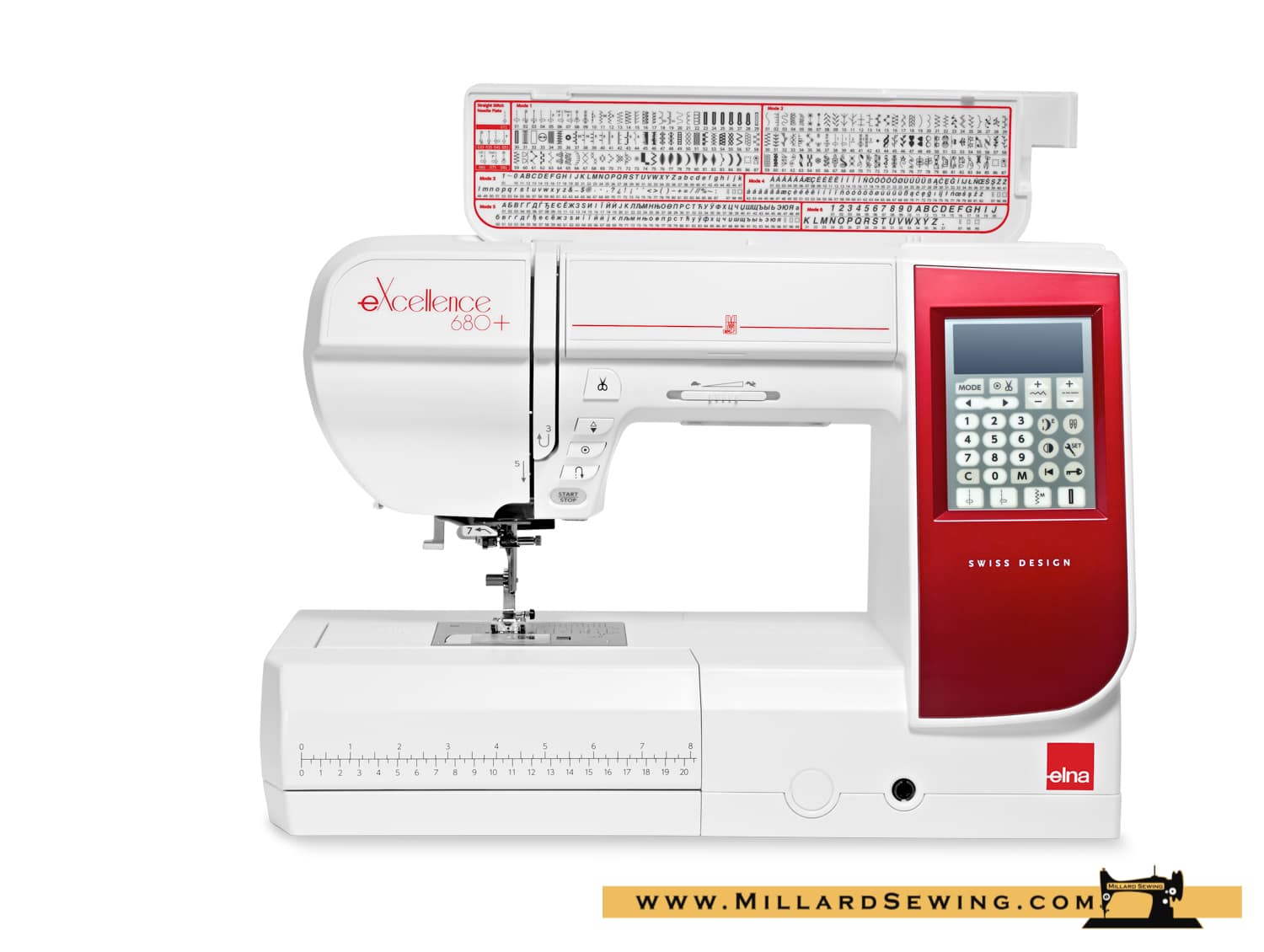 Elna eXcellence 680+ Fashion & Decor Edition Premium Computerized Sewing Machine - Image 3