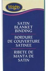 Binding: Polyester Satin 2" Blanket Binding 4-3/4yd Available in Multiple Colors