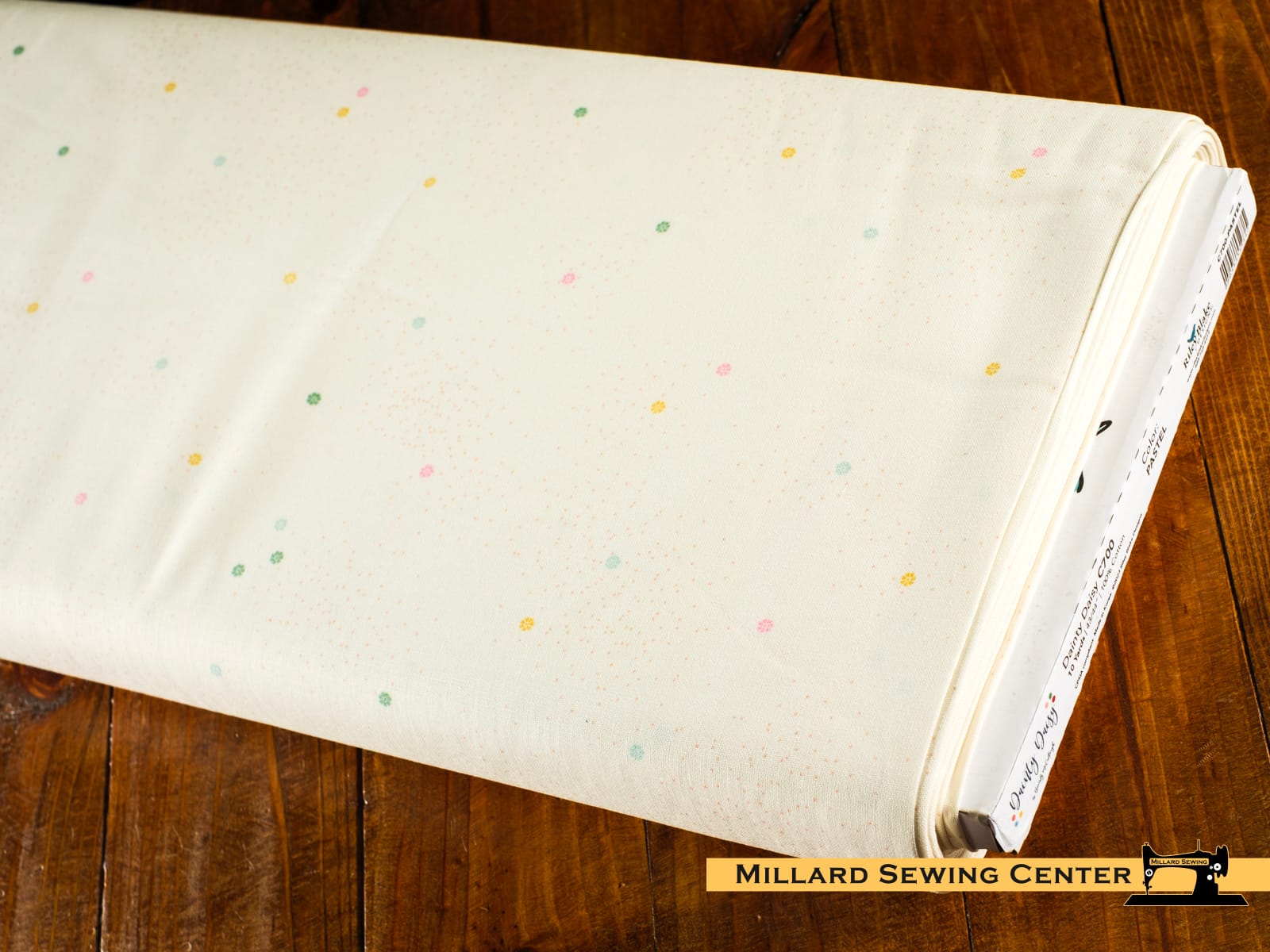 100% Cotton Fabric, 43"/44" Wide in Dainty Daisy on Cloud Vintage Pastels by Riley Blake Designs
