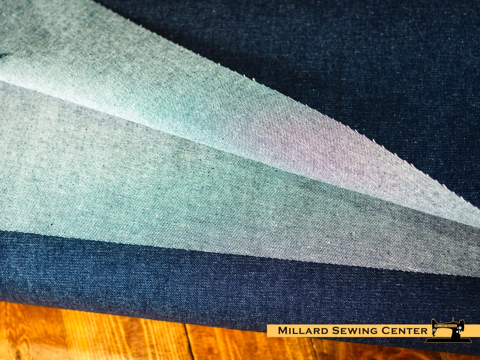 Denim Fabric, 6 oz 70/71" Wide 100% Cotton in Navy by EESCO - Image 2