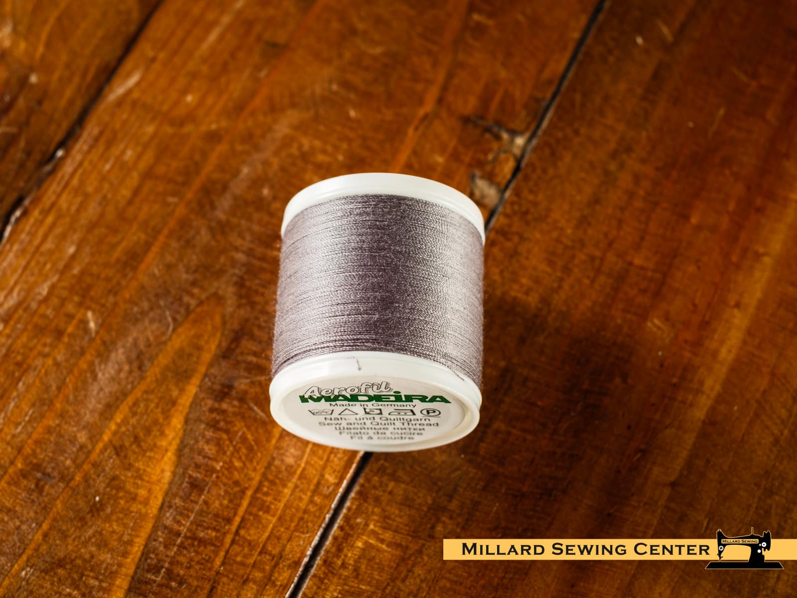 Aerofil 40wt Polyester Thread in 8111 Steel Grey by Madeira - Image 2