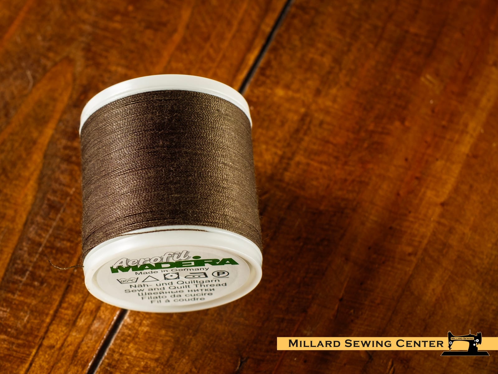 Aerofil 40wt Polyester Thread in 9055 Dark Gray by Madeira