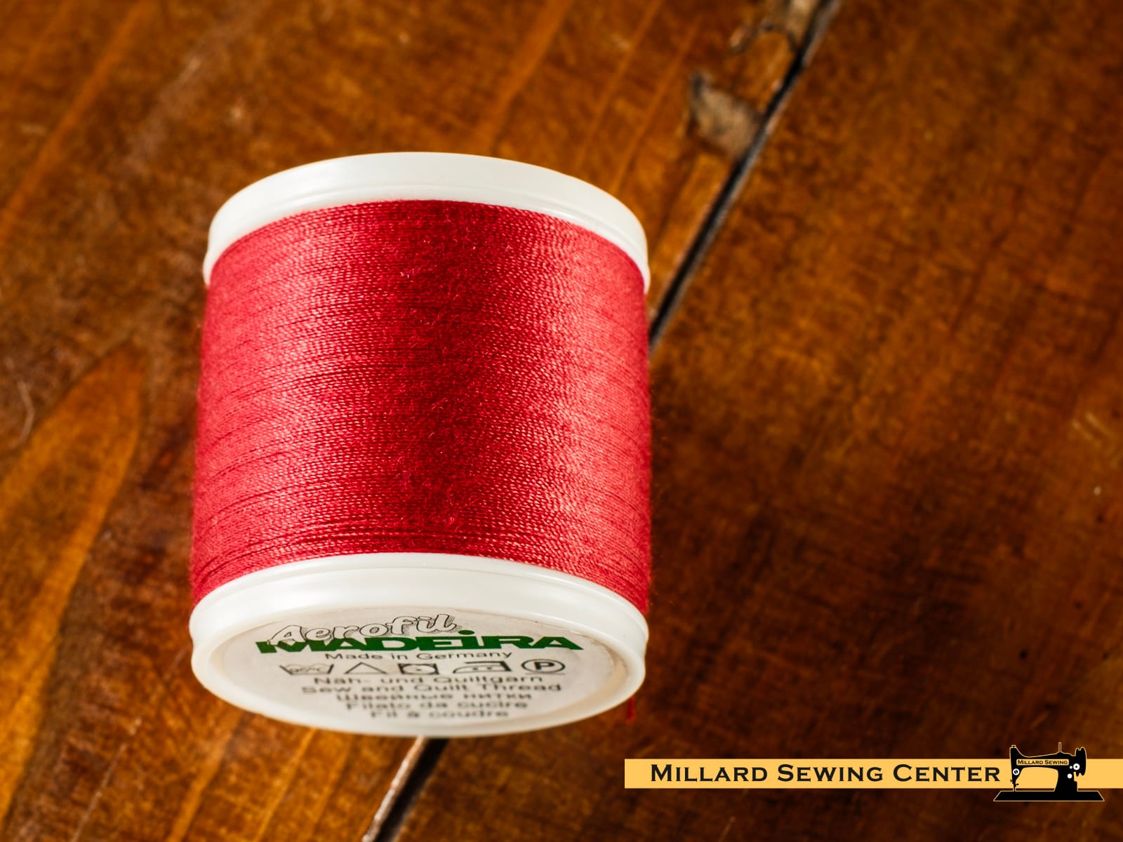 Aerofil 40wt Polyester Thread in 9974 Burnt Red by Madeira