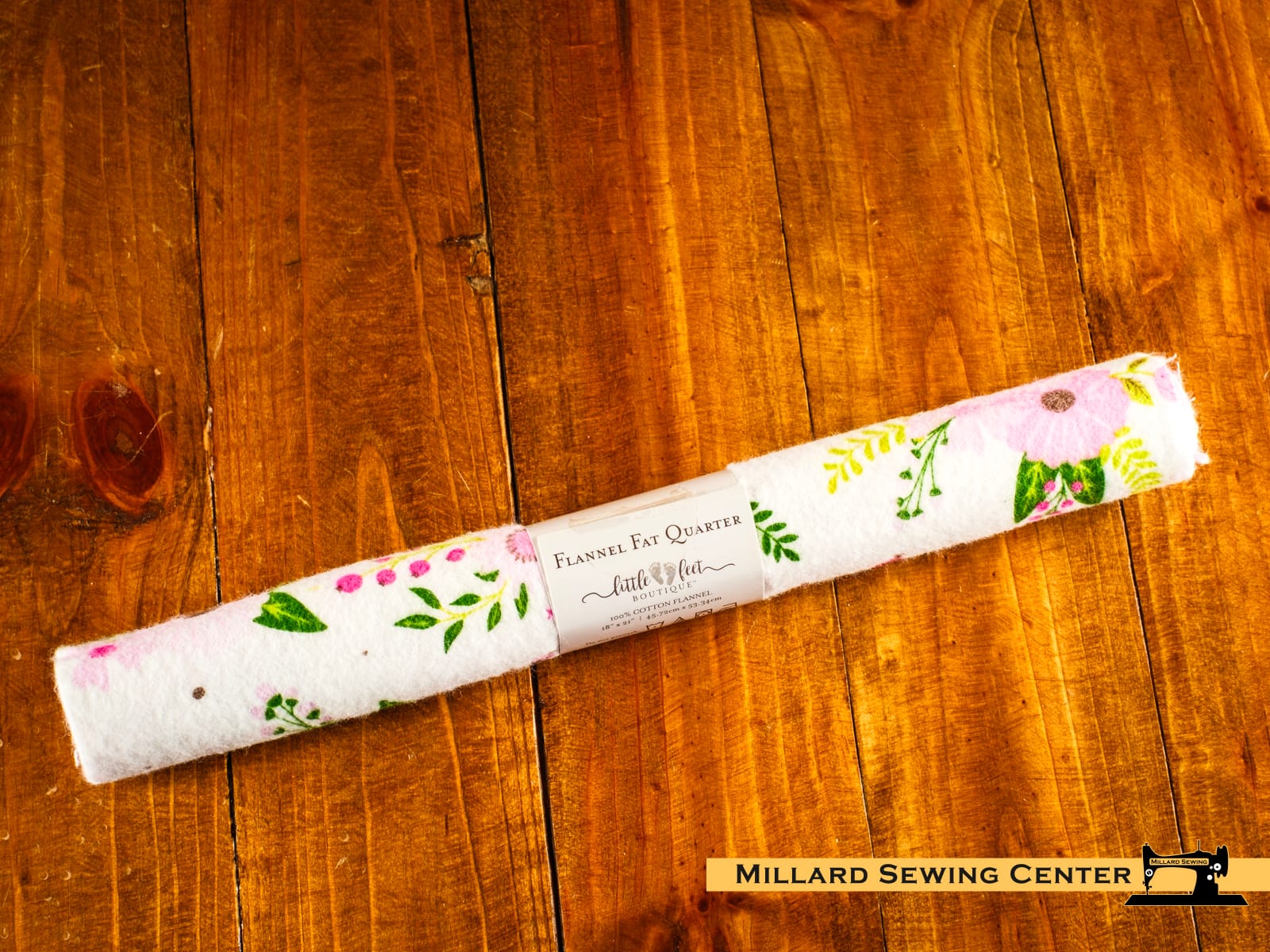 Cotton Fabric, Fat Quarter Single, Assorted Flannel Prints in Pinks by Little Feet Boutique - Image 4