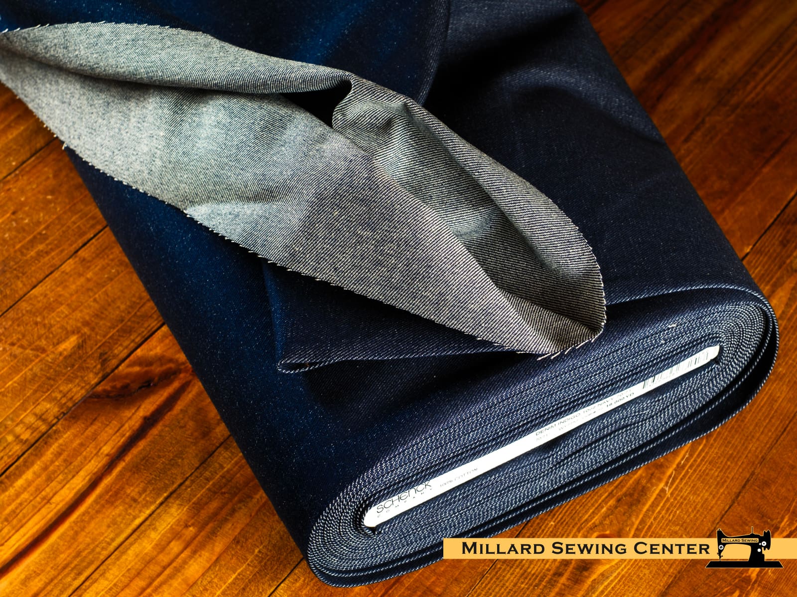 Denim Fabric, 10 oz 70/71" Wide 100% Cotton in Navy by EESCO - Image 2