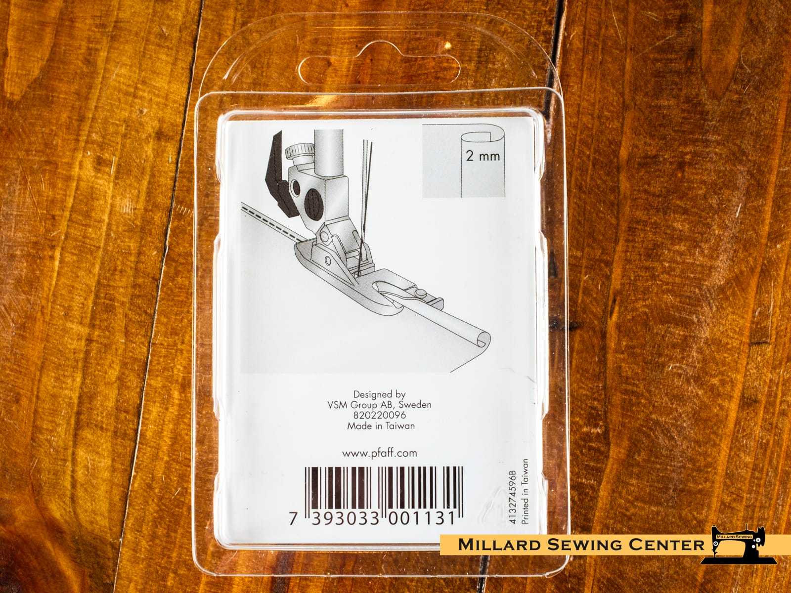 Rolled Hem Foot (2mm) for Pfaff Sewing Machines - Image 2