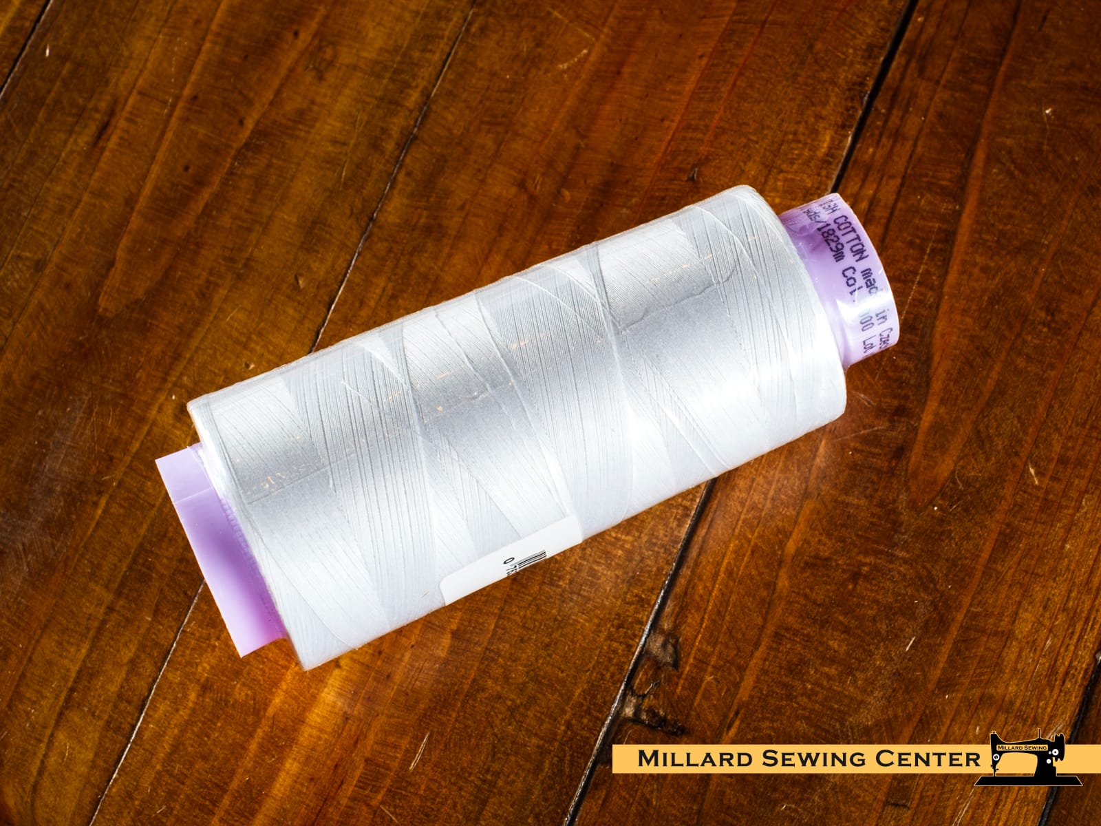 Silk Finish 50wt Mercerized Cotton Sewing Thread in 2000 White by Mettler - Image 4