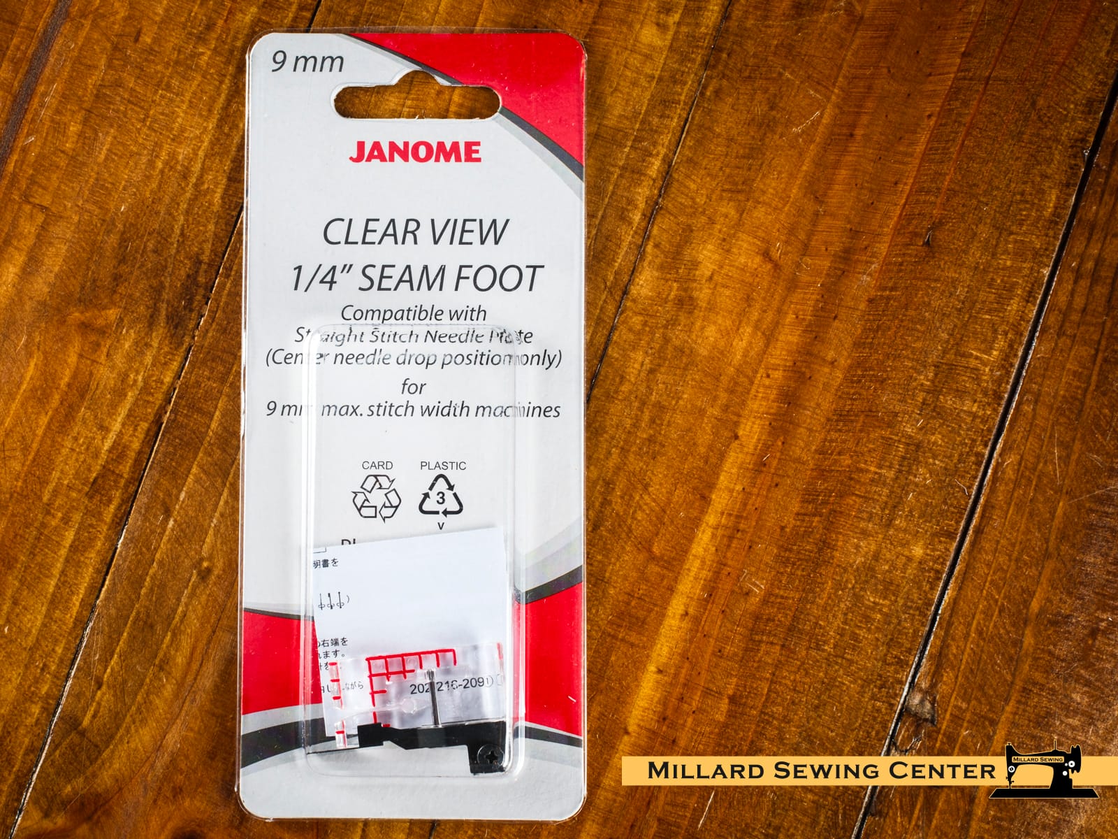 Seam Foot, 1/4" Clear View with Guide Bar for Elna and Janome/New Home Sewing Machines - Image 5