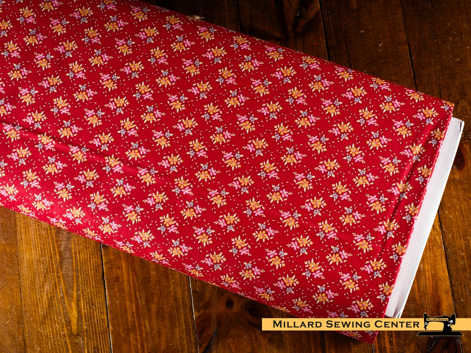 Cotton Fabric, 44" Wide in Frida Red by Tilda