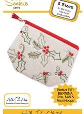 Holly-Day Clutch, In The Hoop Design by Sookie Sews