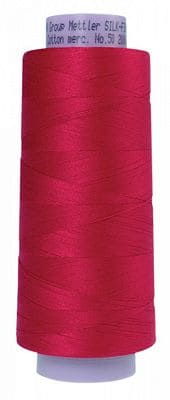 Silk Finish 50wt Mercerized Cotton Sewing Thread in 0102 Poinsettia by Mettler