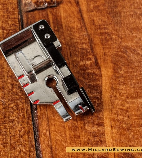 Patchwork Foot (1/4″) with Guide Blade for Snap-O-Matic Mount