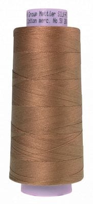 Silk Finish 50wt Mercerized Cotton Sewing Thread in 3566 Praline by Mettler