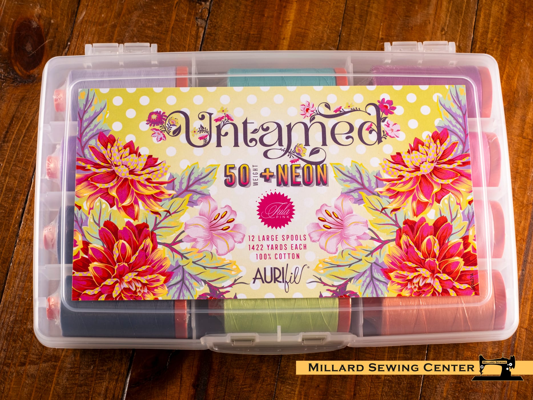 Untamed by Tula Pink, 50wt Cotton Thread Set by Aurifil