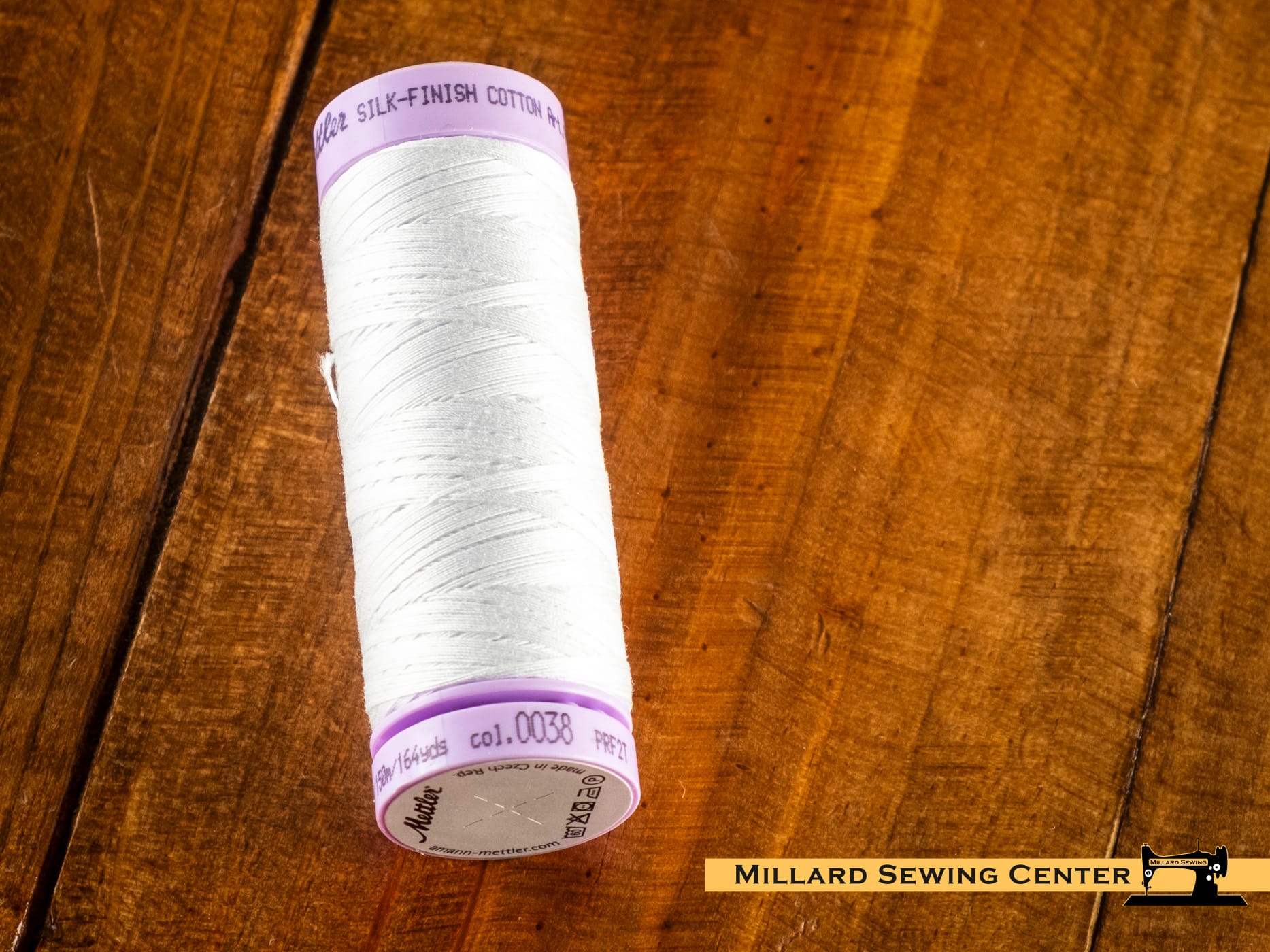 Silk Finish 50wt Mercerized Cotton Sewing Thread in 0038 Glacier Green by Mettler