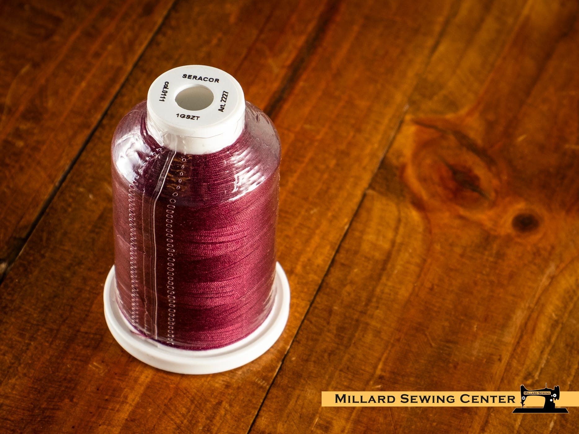 Seracor All Purpose Serger Thread in 0111 Beet Red by Mettler - Image 2