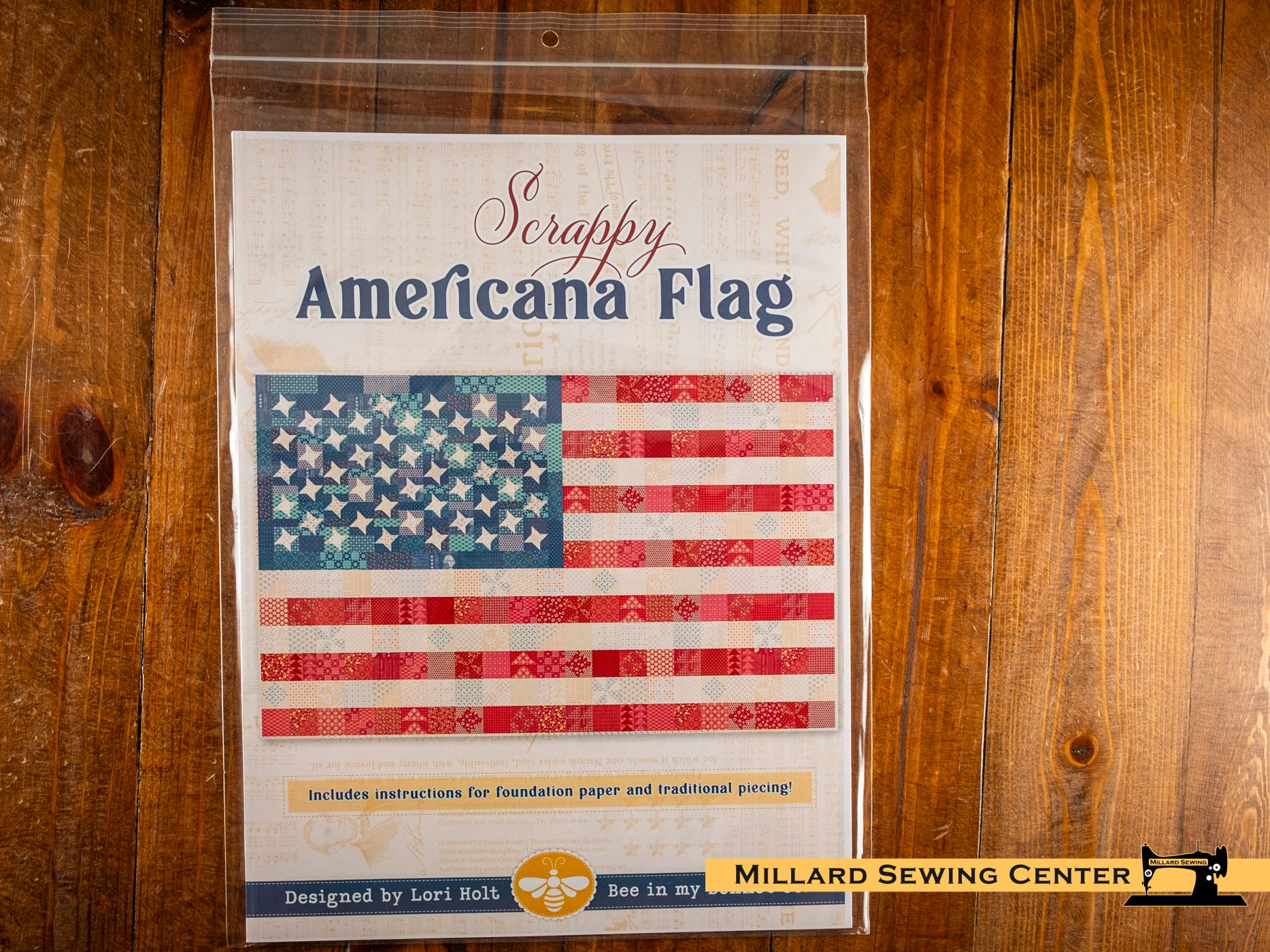 Scrappy Americana Flag Quilt Pattern by Lori Holt for It's Sew Emma