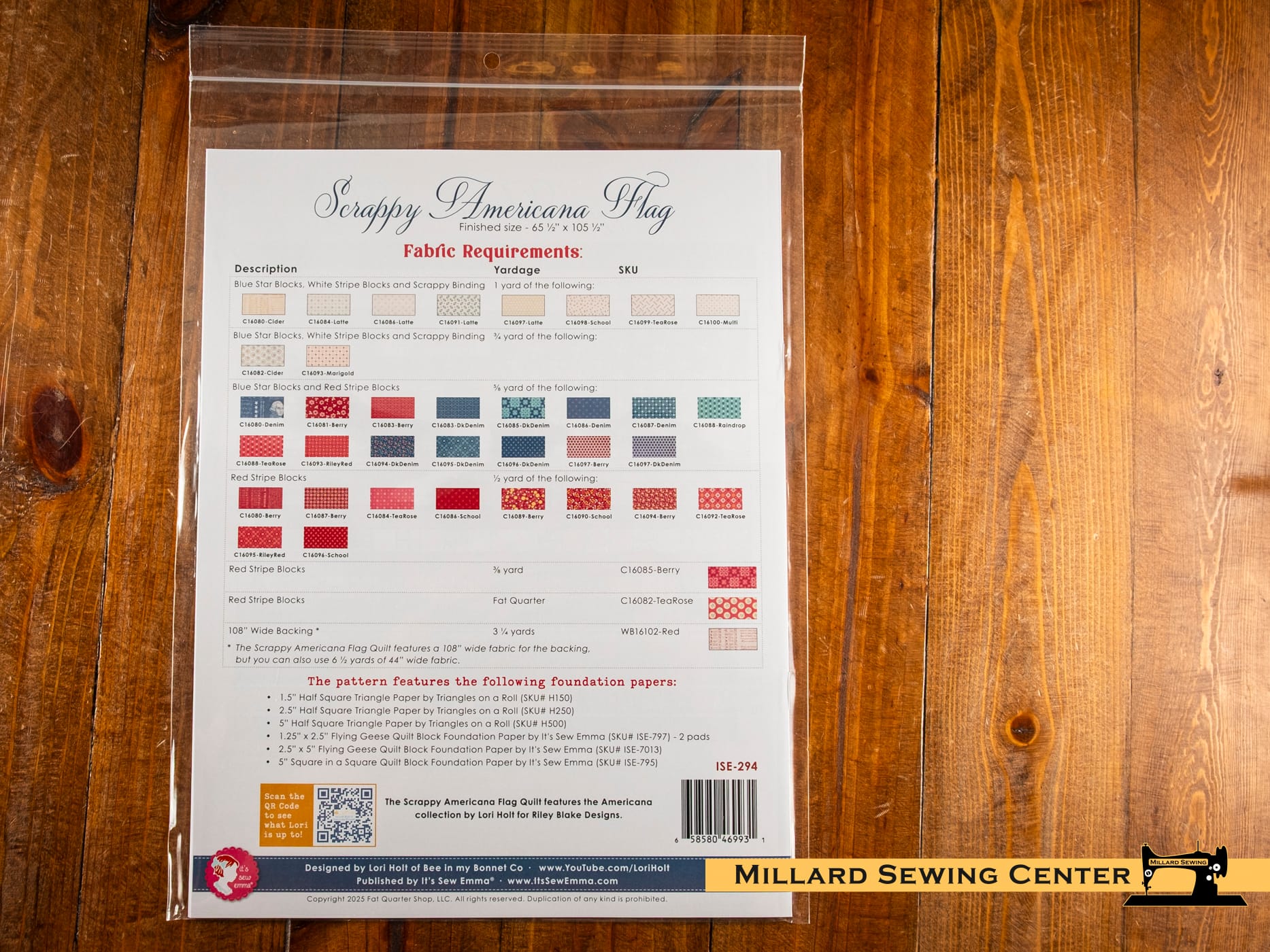 Scrappy Americana Flag Quilt Pattern by Lori Holt for It's Sew Emma - Image 2