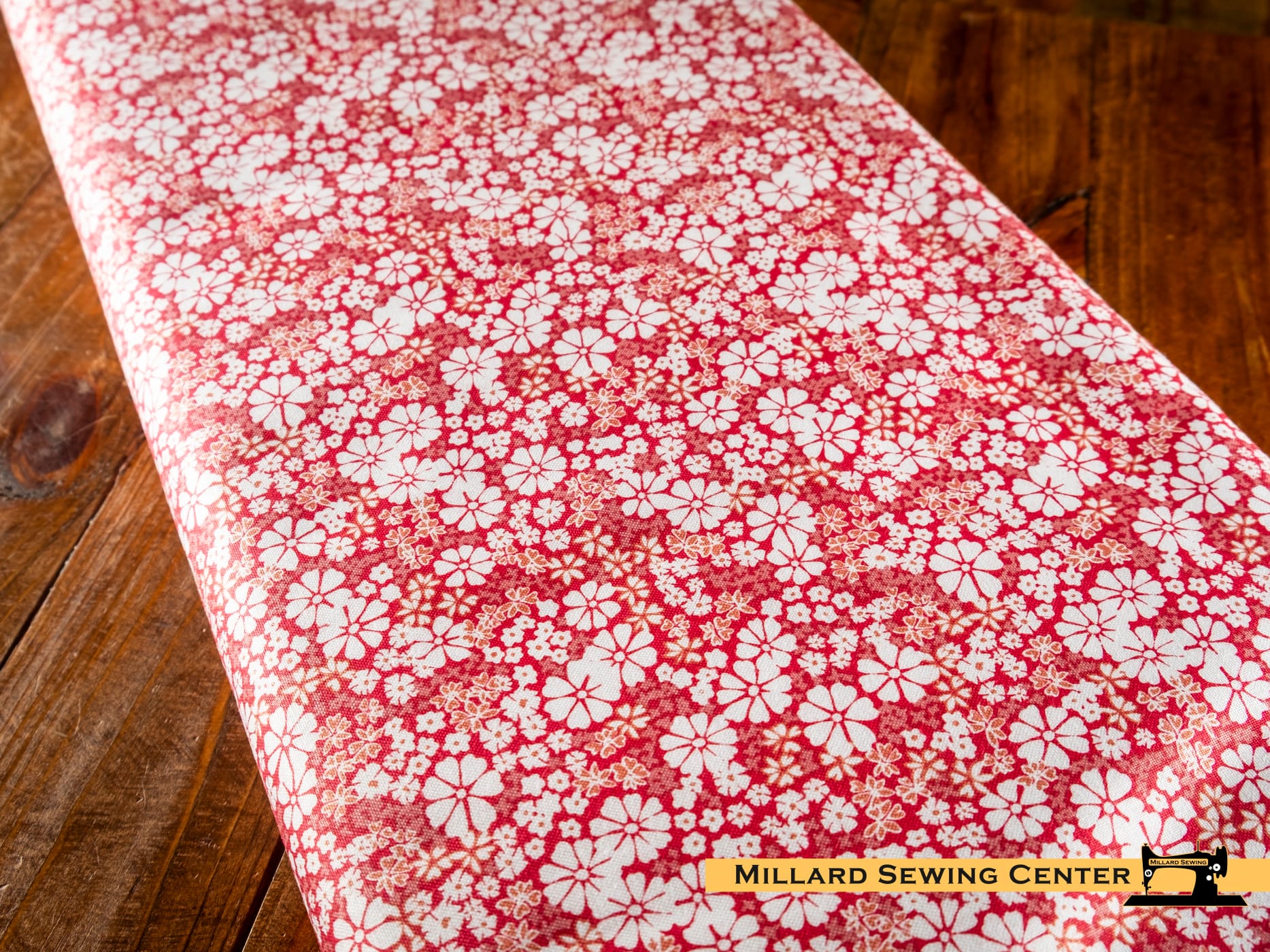 Cotton Fabric, 43"/44" Wide Chasing Rainbows in Everbloom Guava by Riley Blake - Image 2