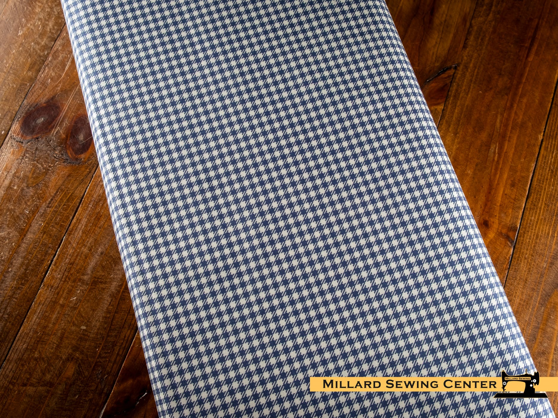 Woven Cotton Fabric, 43"/44" Wide in Gingham Denim by Riley Blake Designs
