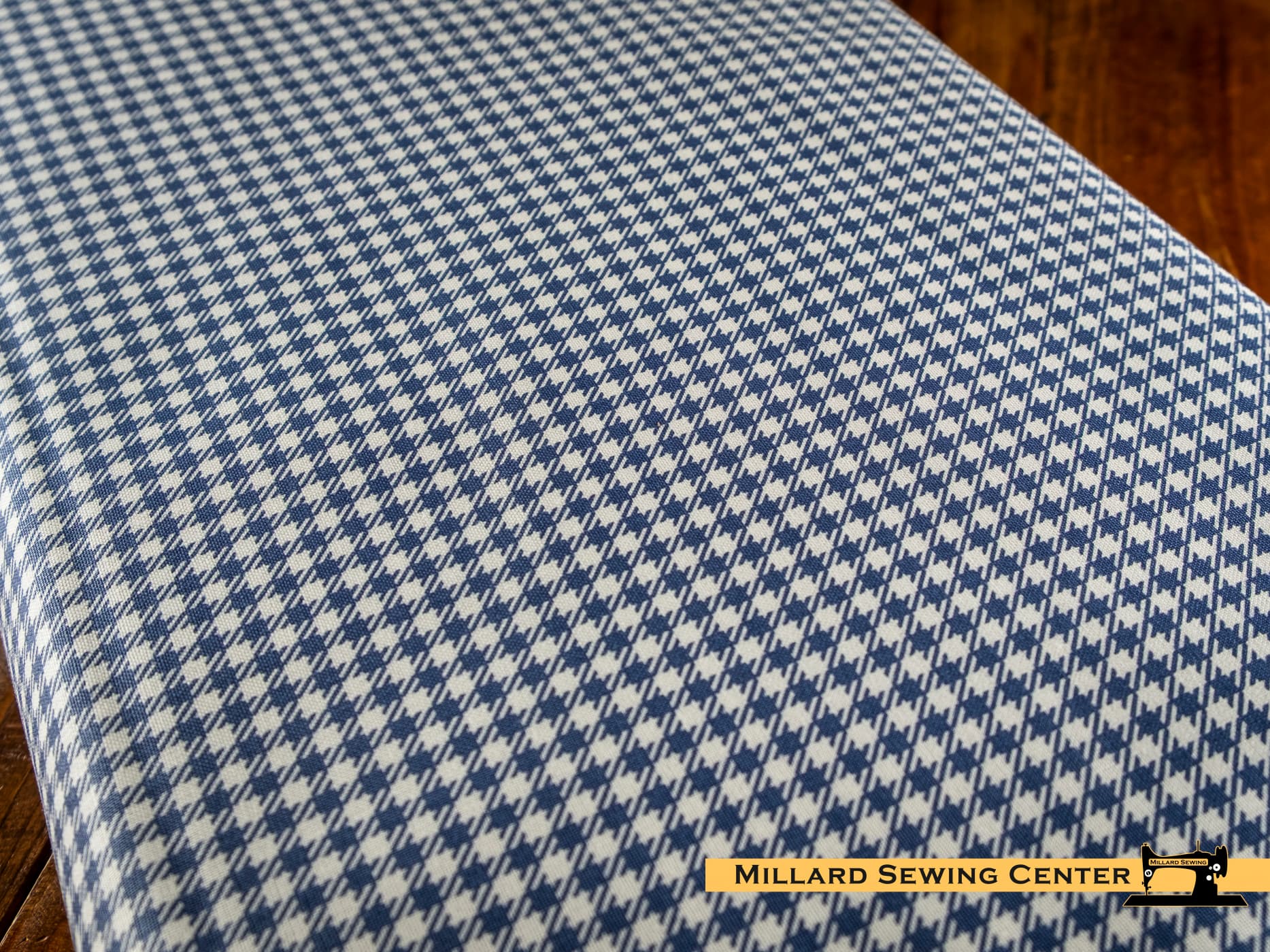 Woven Cotton Fabric, 43"/44" Wide in Gingham Denim by Riley Blake Designs - Image 2