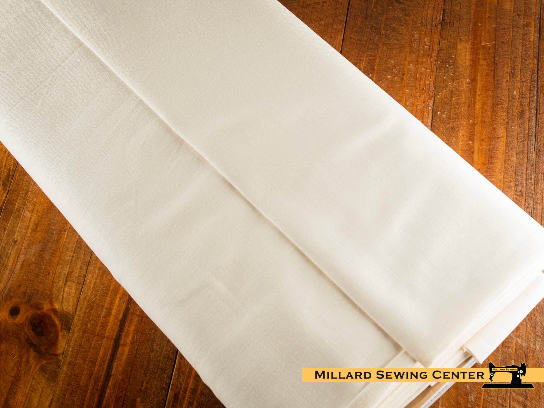 Linen Blend Fabric, 43"/44" Wide Fairfax™ in Le Creme by Riley Blake Designs