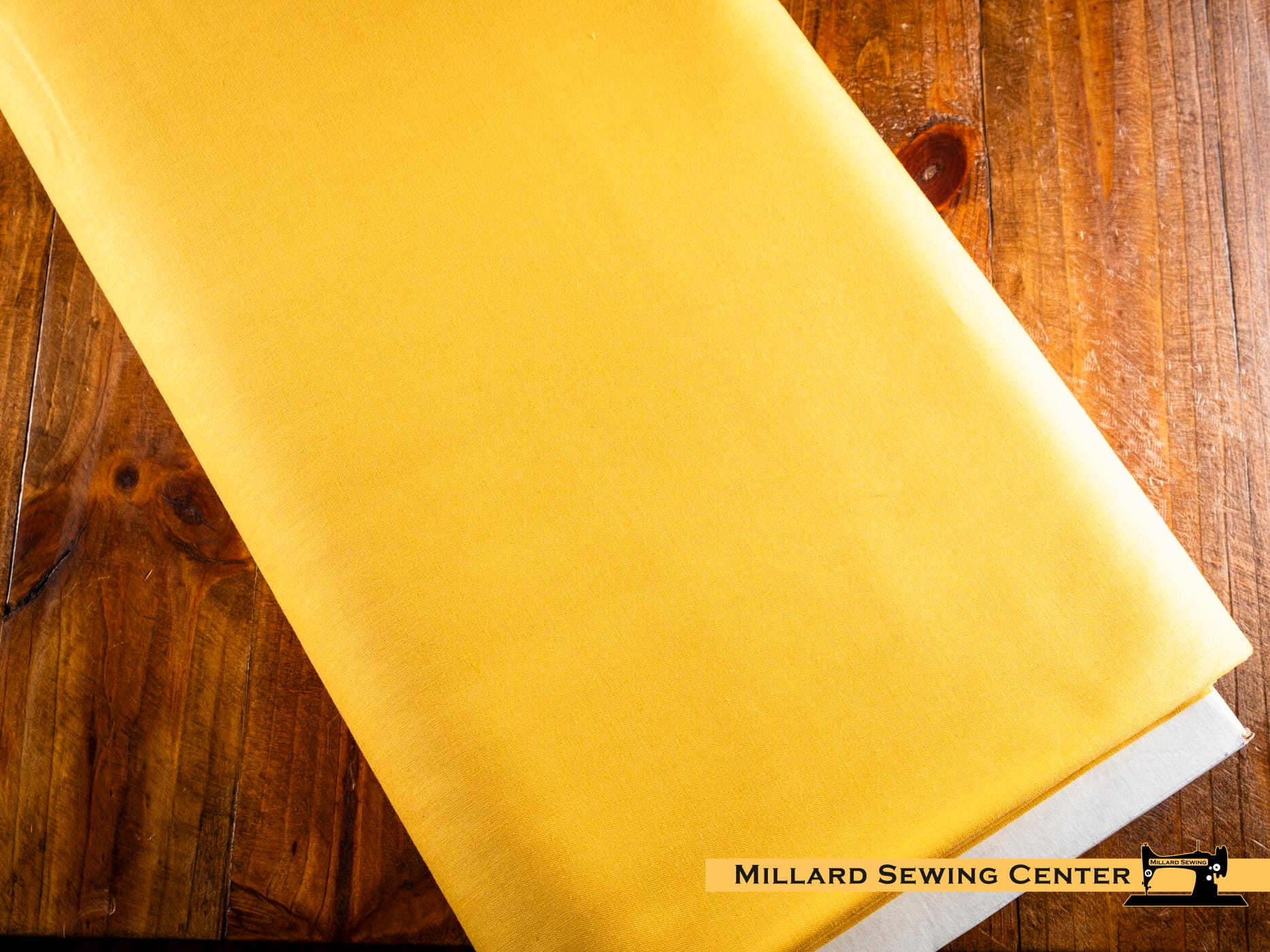 Cotton Fabric, 43"/44" Wide Kimberbell Basic Solids in Mustard Seed by Maywood Studio
