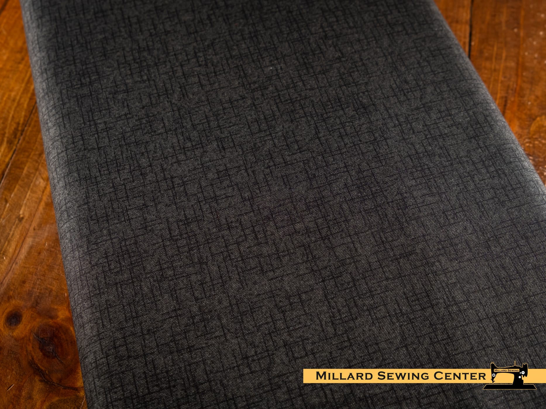 Cotton Fabric, 44″/45″ Wide Kimberbell Basics in Black Linen Texture by Maywood Studio - Image 3