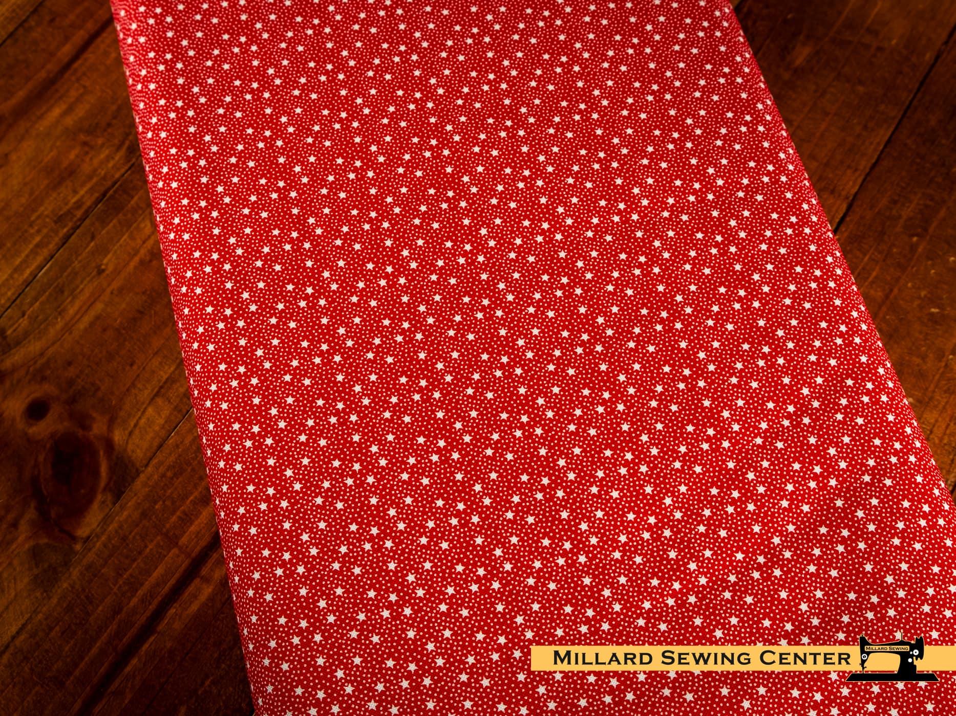 Cotton Fabric, 43"/44" Wide Dear Sweethearts in Star Dots Red by Riley Blake Designs