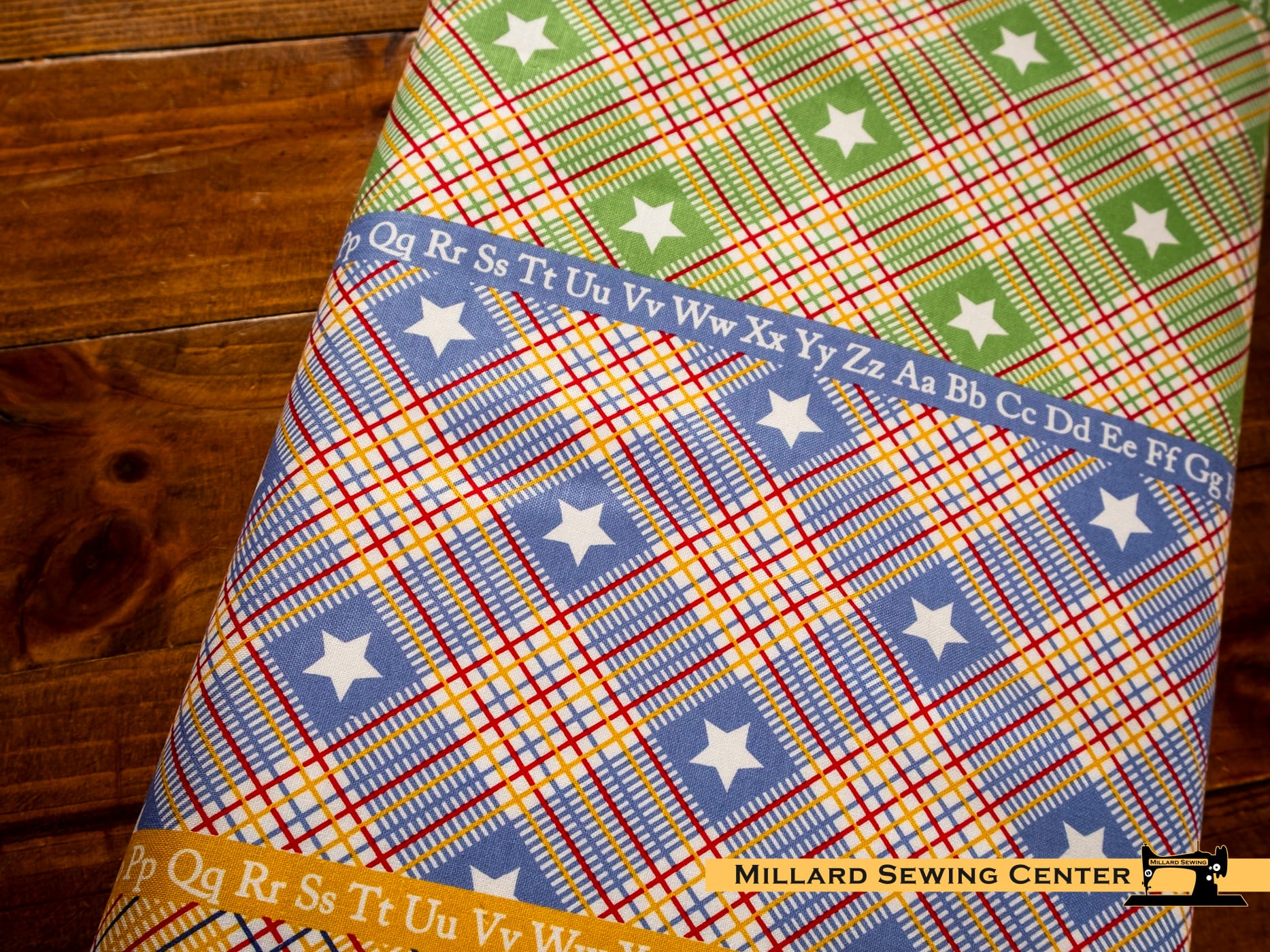 Cotton Fabric, 43"/44" Wide Dear Sweethearts in Star Plaid Multi by Riley Blake Designs - Image 3
