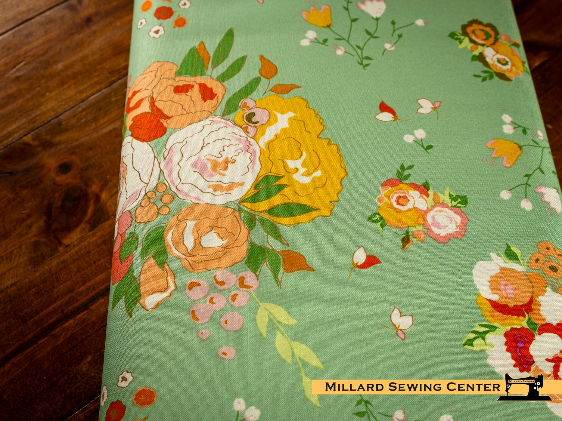 Cotton Fabric, 43"/44" Wide Cotton Nook in Main Seaglass by Riley Blake
