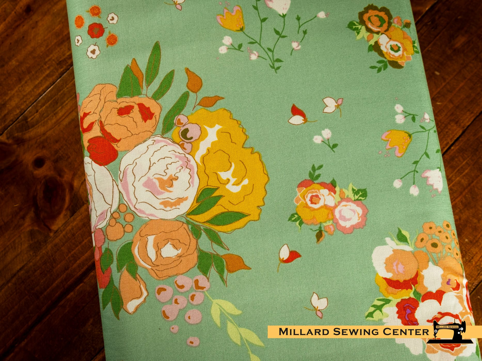 Cotton Fabric, 43"/44" Wide Cotton Nook in Main Seaglass by Riley Blake - Image 2