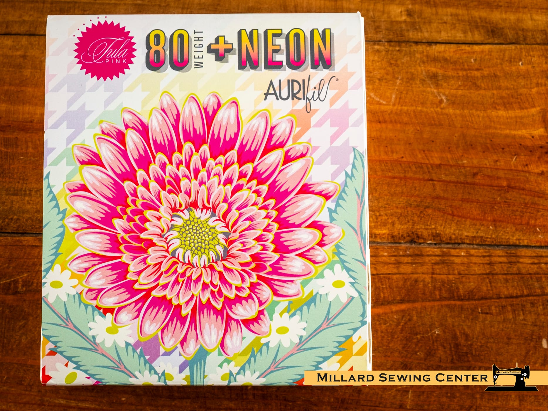 80wt + Neon, a Tula Pink Collection by Aurifil