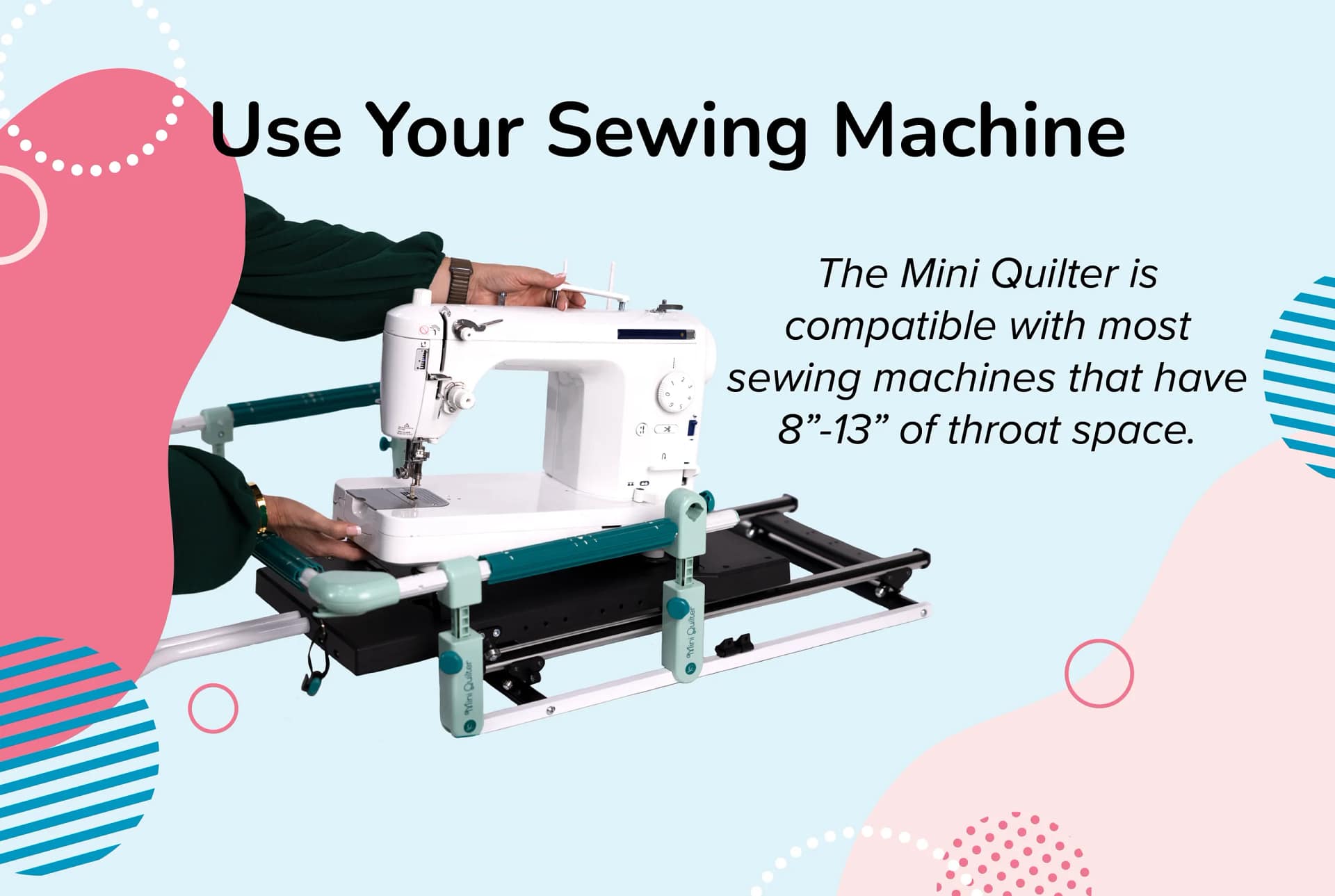 Table Top Quilting Frame, Mini Quilter for Domestic Sewing Machines by Grace - Image 3