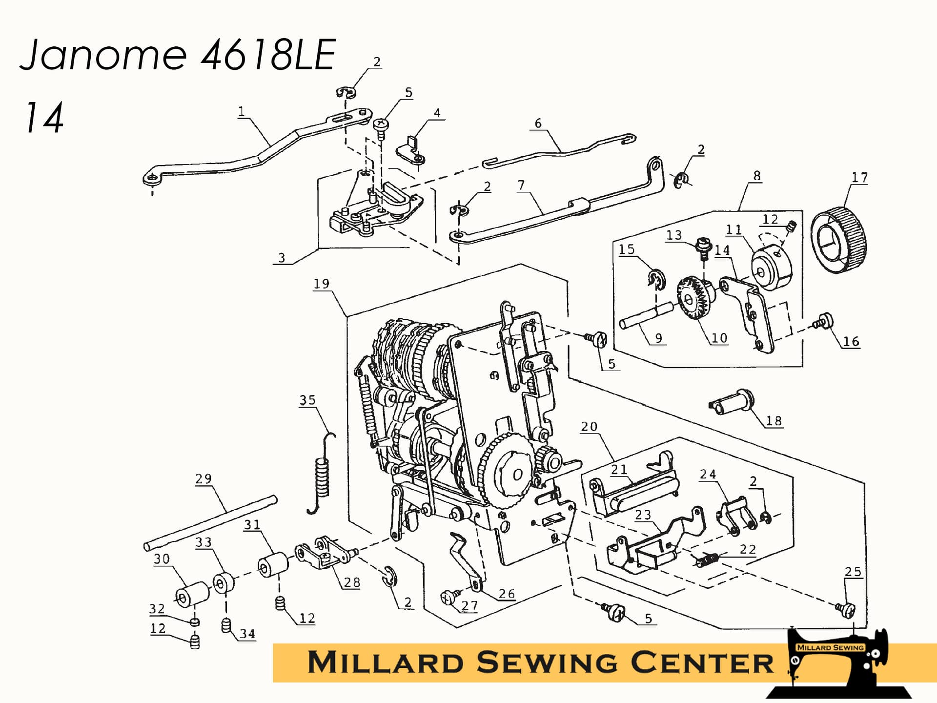 Pattern Selector Dial for Janome/New Home Sewing Machines
