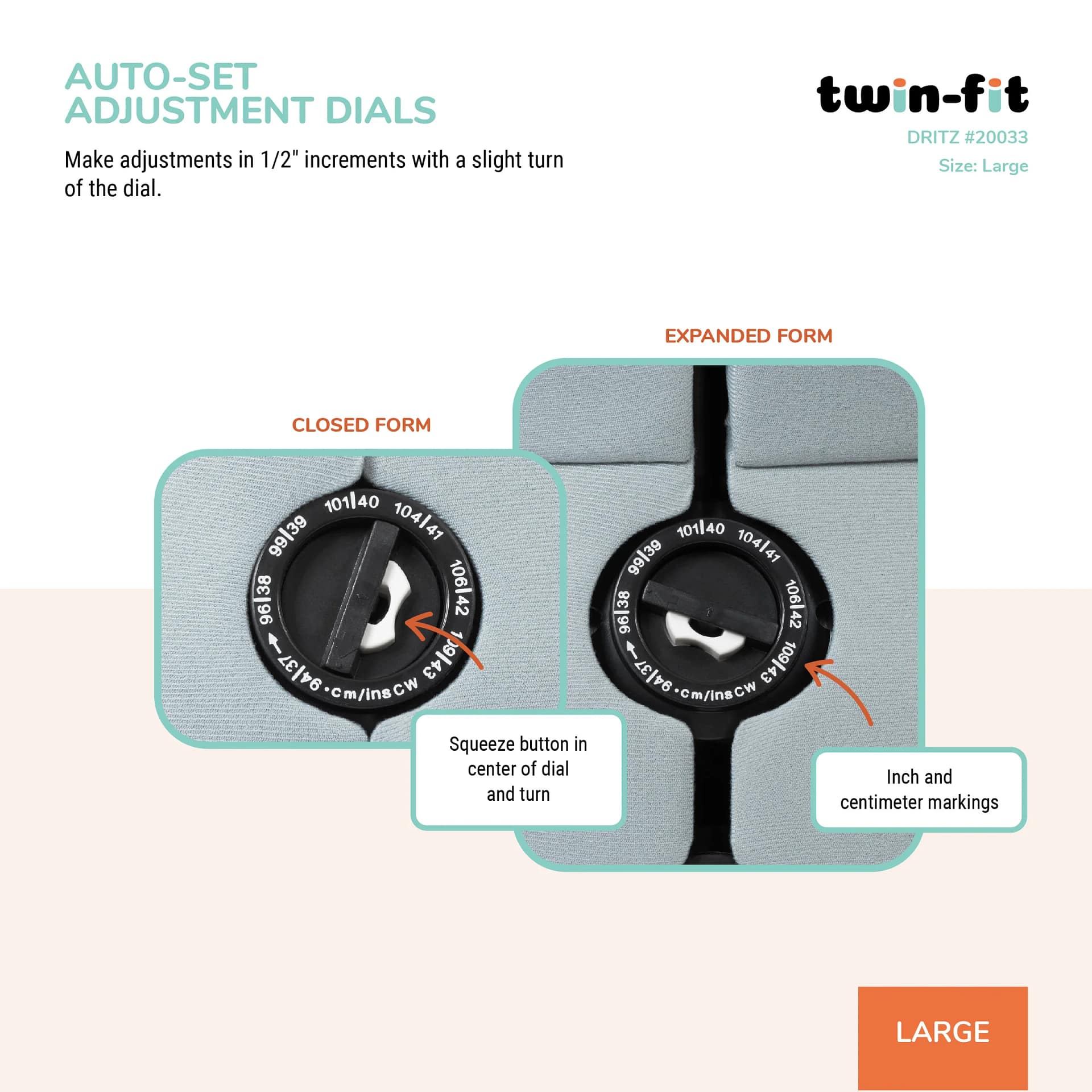 Dress Form, Adjustable Adult Sizes Petite to Full Figure Twin Fit Design by Dritz - Image 14