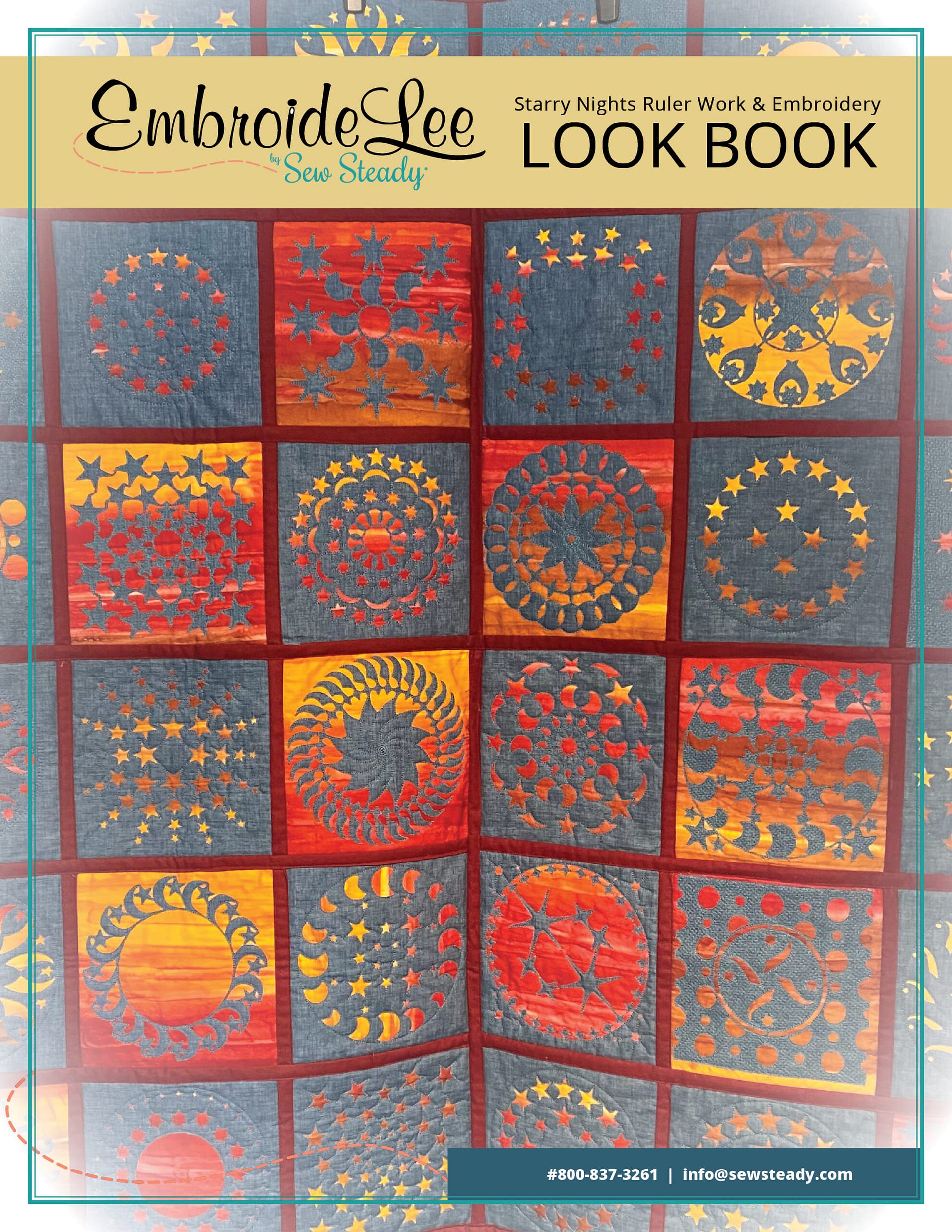 Embroidery Designs, Starry Nights Collection by EmbroideLee