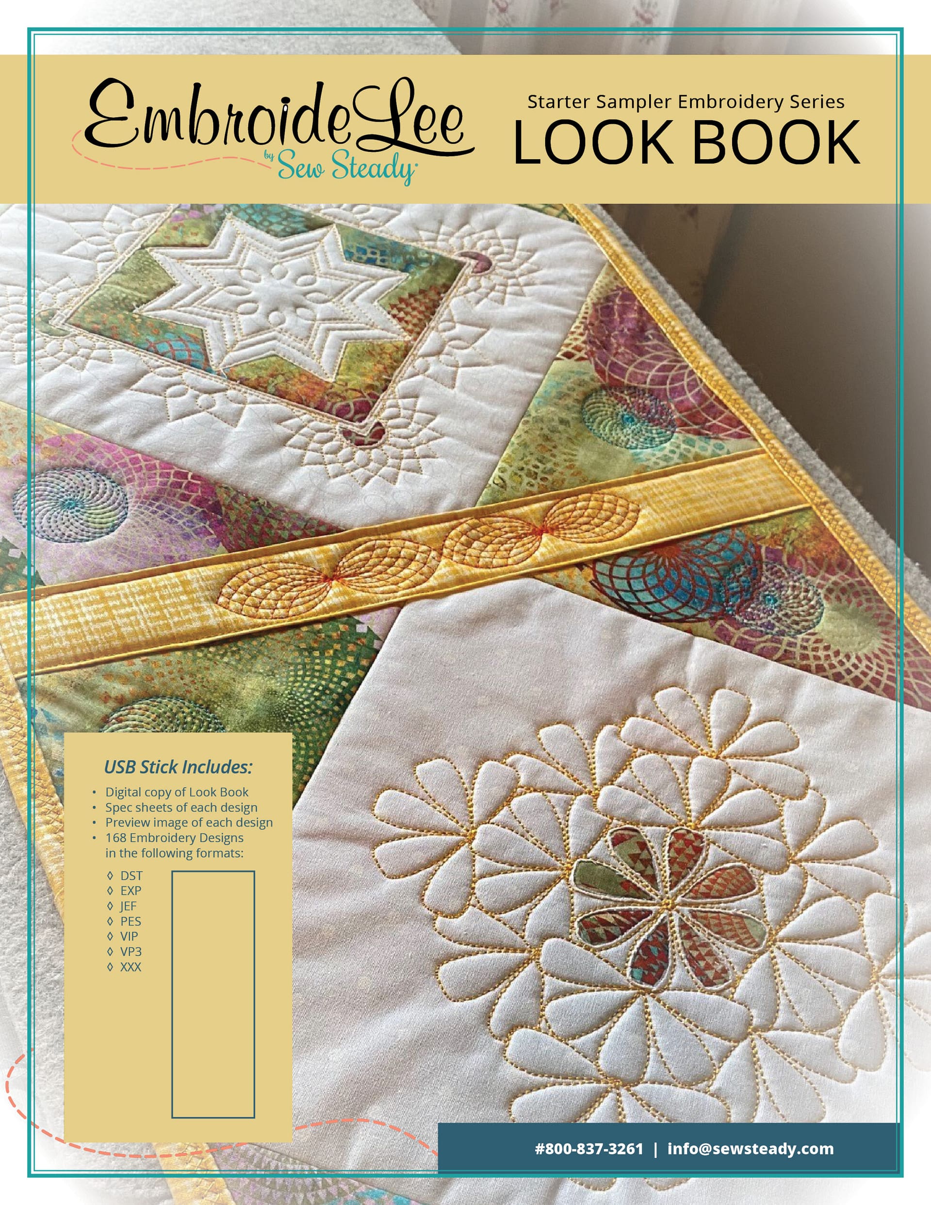 Ruler Work Embroidery Collection Starter Sampler EmbroideLee Collection by Sew Steady