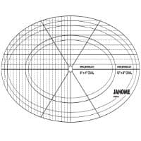 Quilting Template, Oval Ruler C by Janome