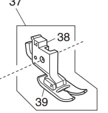 Presser Foot Unit, (low shank top load) for Elnita EM16 & Consew 2040 & many Janome/New Home Sewing Machines