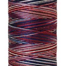 Silk Finish 50wt Mercerized Cotton Sewing Thread in 9823 Patriotic by Mettler