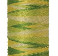 Silk Finish 50wt Mercerized Cotton Sewing Thread in 9830 Citrus Twist by Mettler