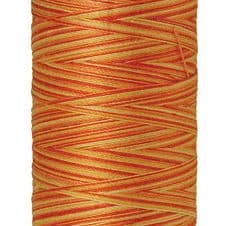 Silk Finish 50wt Mercerized Cotton Sewing Thread in 9831 Orange Ana by Mettler