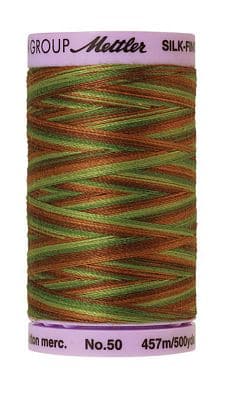 Silk Finish 50wt Mercerized Cotton Sewing Thread in 9822 Forest Land by Mettler