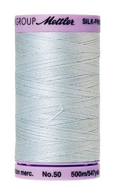 Silk Finish 50wt Mercerized Cotton Sewing Thread in 0039 Starlight Blue by Mettler