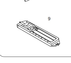 Buttonhole Foot By Elna for Elnita EM16, Janome/New Home HF5812, MOD-15, & 50812 Sewing Machines