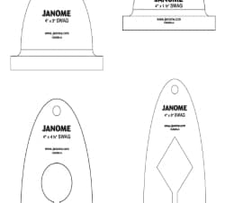 Quilting Template Set, Nesting Swag 4" Piece Set by Janome