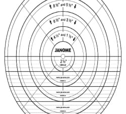 Quilting Template Set, Circle by Janome