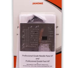 HP Needle Plate & Foot, Straight Stitch for High Performance Professional Grade Sewing Machines by Janome