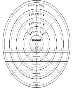Quilting Template Set, Circle by Janome